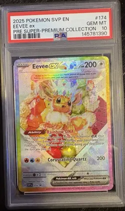 Eevee ex 174 Sv: Scarlet & Violet Promo Cards Holo Psa 10 - Image 1