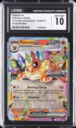 2025 PRISMATIC EVOLUTIONS-SURPRISE BOX #014/131 POKEMON CGC 10 GEM MINT - Image 1