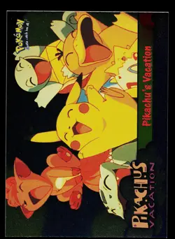 Pokemon Card - Topps Pikachu's Vacation 42 Foil Blue Logo - Image 1