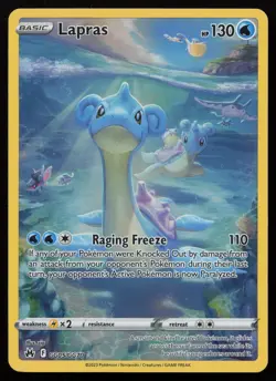 Lapras GG05/GG70 Holo Crown Zenith Galarian Gallery Pokemon NM - Image 1
