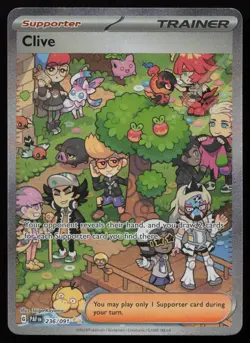 Clive 236/091 Special Illustration Rare Paldean Fates Pokemon NM - Image 1