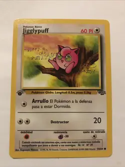 Jigglypuff 54/64 - Jungle Spanish - 1st Edition Pokemon Card - Image 1