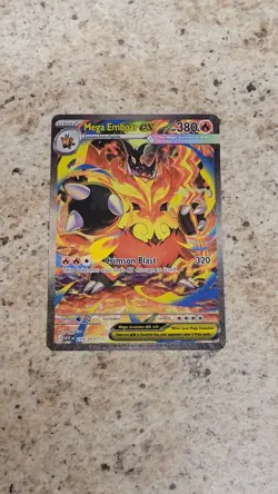 Mega Emboar ex 273/217 SIR Full Art Secret Rare Pokemon Ascended Heroes - Image 2