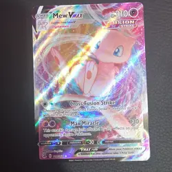 Pokemon Mew VMAX 114/264 Fusion Strike Ultra Rare Full Art Holo 310 HP - Image 1