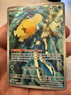 Pokemon Misty's Psyduck 193/182 Full Art Holo Illustration Rare Destined Rivals - Image 3