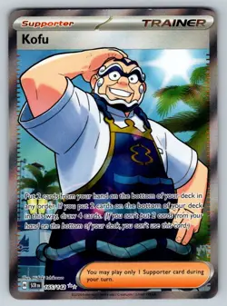 Kofu Ultra Rare SV07: Stellar Crown 165/142 Pokemon NM - Image 1