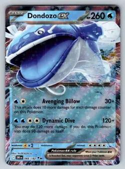 Dondozo ex Double Rare SV10: Destined Rivals 066/182 Pokemon NM - Image 1