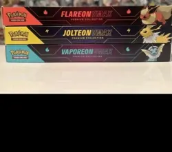 Pokemon TCG Eeveelution VMAX Premium Collection Set of 3 New Sealed - Image 2