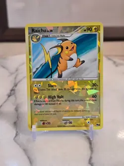 Pokemon TCG Raichu (3/17) Pop Series 9 Rare Cracked Ice Reverse Holo MP - Image 1