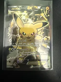 Pokemon TCG Pikachu EX XY124 (Decent Condition) - Image 3