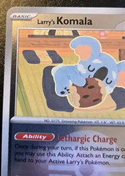 Larry's Komala 175/217 Poke Ball Holo Common Ascended Heroes Pokemon TCG - Image 2