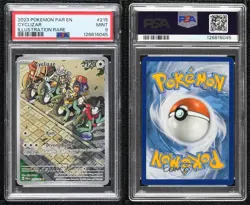 Cyclizar Illustration Rare Pokemon Scarlet & Violet Paradox Rift PAR PSA 9 MINT - Image 3