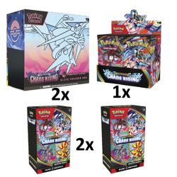 CHAOS RISING Pokemon Center ETB’s 2 + Booster Box 2 + Booster Bundle 2 -PRESALE- - Image 1