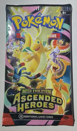 Pokemon TCG Ascended Heroes English Booster Pack Factory Sealed - Image 1