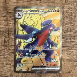 Cynthia's Garchomp ex 215/182 Destined Rivals Ultra Full Art Pokemon TCG - MINT - Image 1