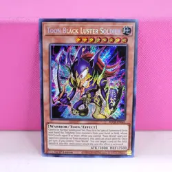 🔥 YUGIOH • TOON BLACK LUSTER SOLDIER • BLCR-EN065 • SECRET RARE • 1st • NM 🔥 - Image 1