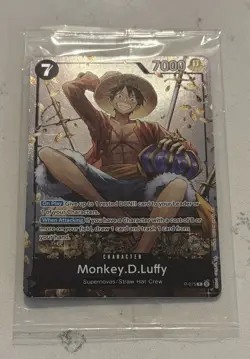 P-075 Monkey.D.Luffy Promo Card TS-02 Tin Set 02 ENGLISH SEALED - Image 2