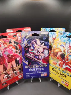 One Piece TCG 2x EB-03, 2x OP15 & 1x OP14 Sleeved Booster Pack Lot #3 - Image 1