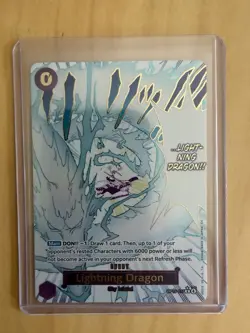 Lightning Dragon (Alt Art) Op15-077 One piece English Alternate Kamis Island - Image 3