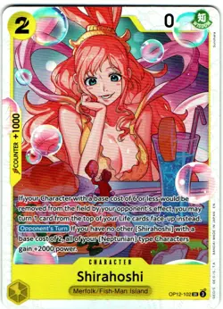 SHIRAHOSHI OP12-102 SUPER RARE LEGACY OF THE MASTER - ONE PIECE CARD GAME - Image 1