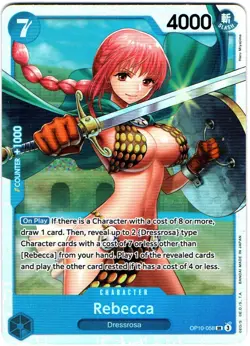 REBECCA OP10-058 SUPER RARE ROYAL BLOOD - ONE PIECE CARD GAME - Image 1