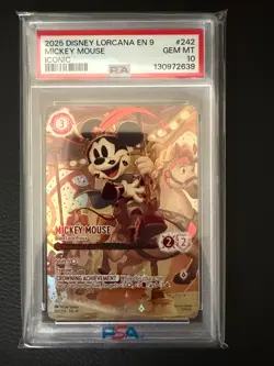 Disney Lorcana - Mickey Mouse Brave Little Prince - Iconic - PSA 10 - Image 1