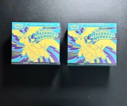 Pokemon Ascended Heroes ETB Elite Trainer Boxes Lot Of 2 Sealed New - Image 1