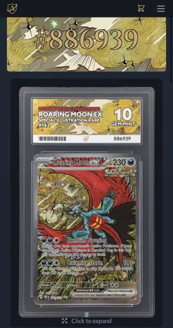 Pokemon TCG Roaring Moon EX 162/131 Prismatic Evolutions ACE 10 ENGLISH - Image 5