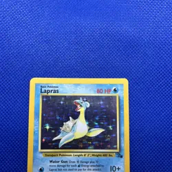 Pokemon TCG Lapras 10/62 Holo Rare Fossil - Image 2