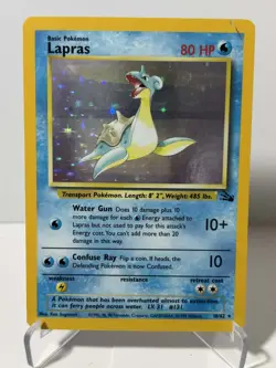 Lapras 10/62 - Holo Rare - Fossil - Pokemon TCG - Image 1