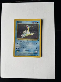 Holo Lapras Fossil 10/62 Rare Pokemon Card - Image 2