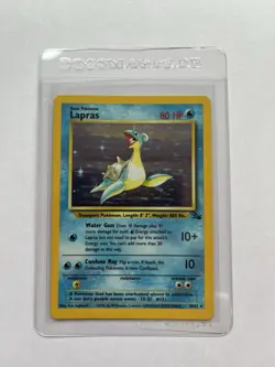 1999 Pokemon Lapras Holo 10/62 Fossil Unlimited Edition Rare Vintage #3 - Image 1