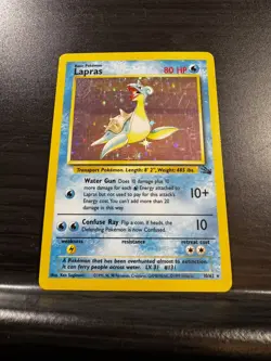 Pokemon TCG | Lapras - 10/62 | Holo Rare Fossil | LP-MP - Image 3