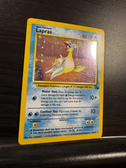 Pokemon TCG | Lapras - 10/62 | Holo Rare Fossil | LP-MP - Image 4
