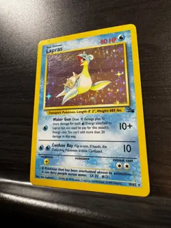 Pokemon TCG | Lapras - 10/62 | Holo Rare Fossil | LP-MP - Image 5