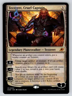 Tezzeret, Cruel Captain M Edge of Eternities 2 NM EOE MTG Magic Mythic - Image 1