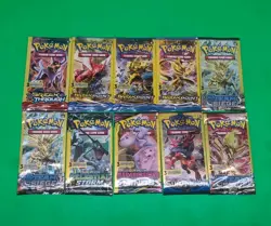 Pokemon XY, Sun & Moon Mixed 3 cards Booster Packs Lot Of 10 Sealed New - Image 2