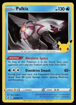 Celebrations Palkia #004/025 POKEMON CARD Holo Rare - Image 1