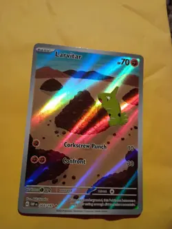 Larvitar 203/197 Obsidian Flames Illustration Rare Pokemon TCG Card - Image 1