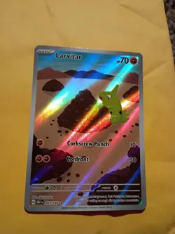 Larvitar 203/197 Obsidian Flames Illustration Rare Pokemon TCG Card - Image 5