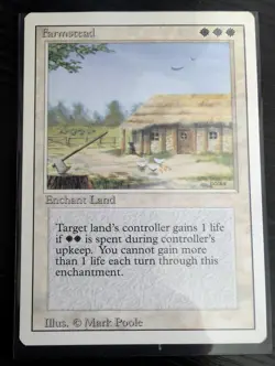 MTG Farmstead Revised Edition - Near Mint | Magic: The Gathering | Enchant Land - Image 1