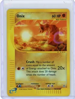 Aquapolis Pokemon TCG Onix Reverse Holo Card #98/147 LP - Image 1