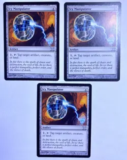 3x Icy Manipulator MTG, Tenth Edition, Uncommon Artifact, LP - Image 1