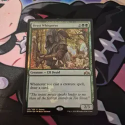 MTG Beast Whisperer Guilds of Ravnica Foil Promo 2019 - NM - Image 1