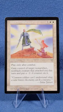 MTG Magic the Gathering Jabari's Influence (24/351) Mirage LP - Image 1