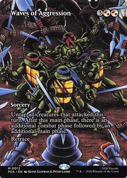 Waves of Aggression (Borderless) Teenage Mutant Ninja Turtles PZA Regular - Image 1