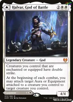 Halvar, God of Battle [KHM - 15] - MP [Foil] TCG MTG - Image 1