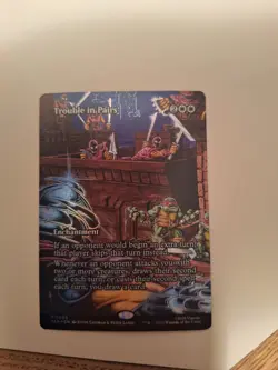 Trouble in Pairs (Borderless) Teenage Mutant Ninja Turtles Foil Near Mint MTG - Image 1