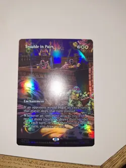 Trouble in Pairs (Borderless) Teenage Mutant Ninja Turtles Foil Near Mint MTG - Image 3