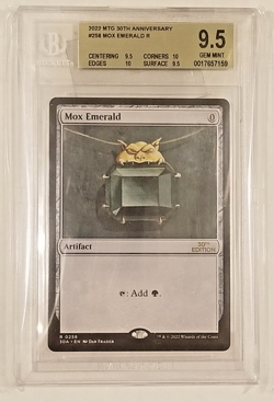 MTG: Magic MOX EMERALD 30th ANNIVERSARY Edition BGS 9.5 Gem Mint just .5 to 10 - Image 1